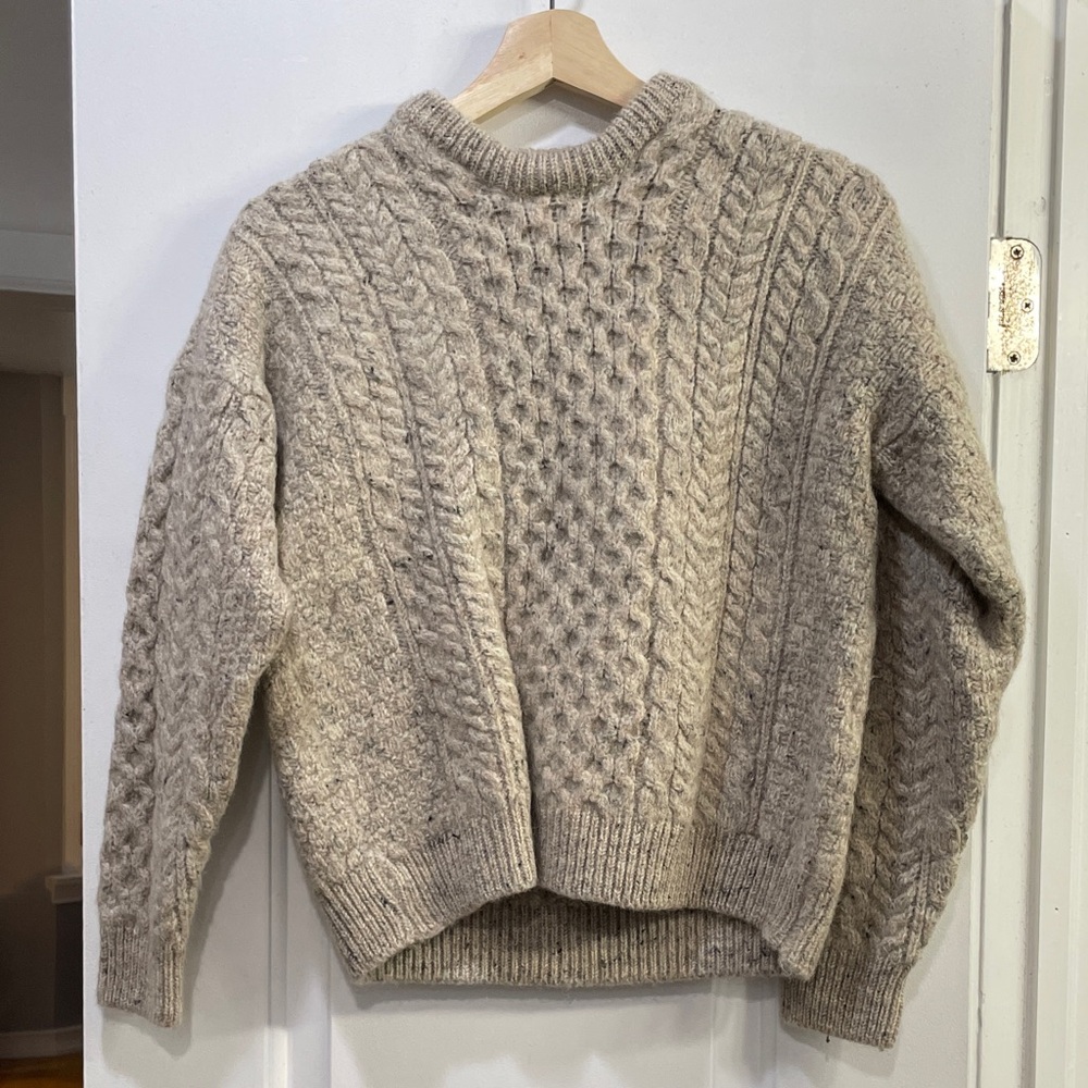 Carraigdonn 100% Wool Speckled Sweater Size XS/S